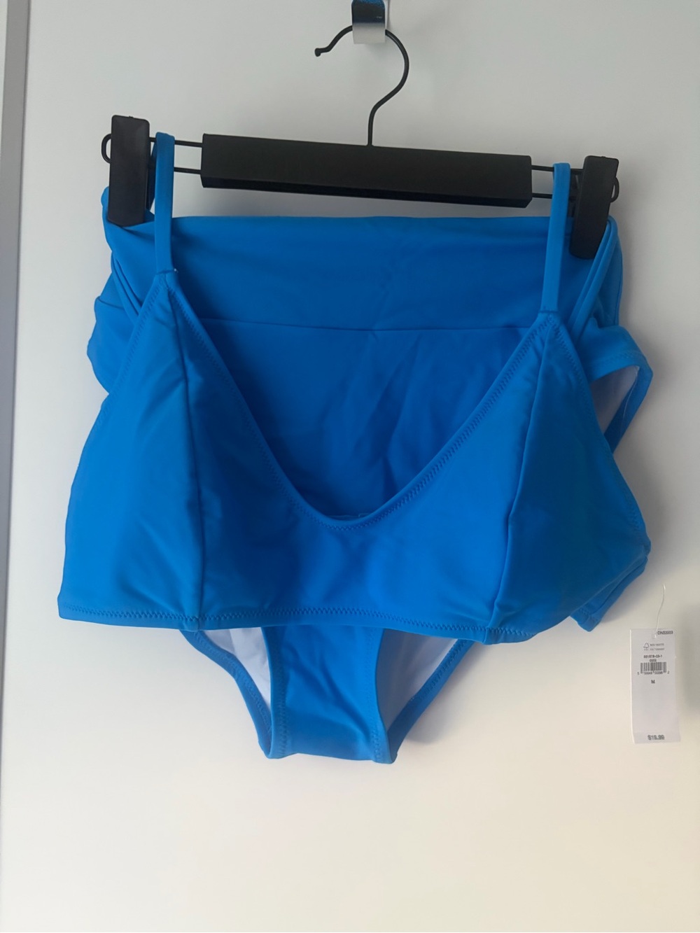 Old Navy Vibrant Blue Scoop Bralette Bikini with High-Waist Bottoms - S/M NWT